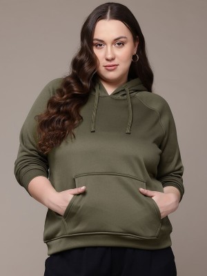 Roadster Full Sleeve Solid Women Sweatshirt