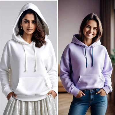 Pwexz Full Sleeve Solid Women Sweatshirt