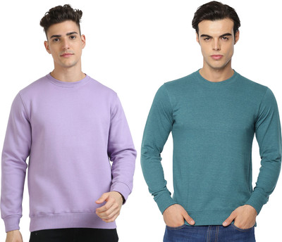 Datalact Full Sleeve Solid Men Sweatshirt