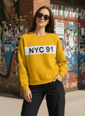 Leotude Full Sleeve Solid Women Sweatshirt