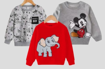 Bawdi Full Sleeve Printed Baby Boys & Baby Girls Sweatshirt