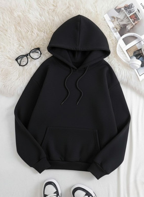 OMNEY Full Sleeve Solid Women Sweatshirt