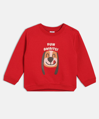 MINI KLUB Full Sleeve Printed Baby Boys Sweatshirt