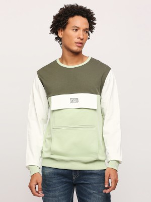 Pepe Jeans Full Sleeve Color Block Men Reversible Sweatshirt