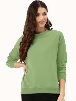 HK CREATION Full Sleeve Solid Women Sweatshirt