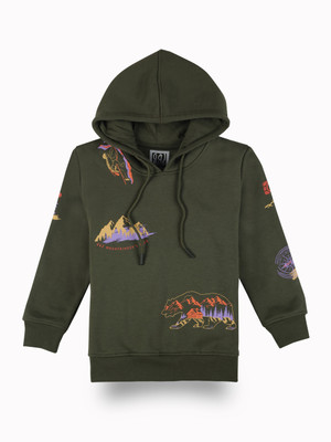 GINI & JONY Full Sleeve Graphic Print Baby Boys Sweatshirt