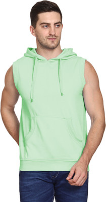 ROARERS Sleeveless Solid Men Sweatshirt