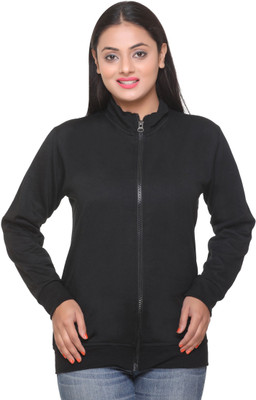 Weboasis Full Sleeve Solid Women Sweatshirt
