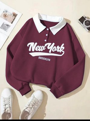 WAYIT FASHION Full Sleeve Solid Women Sweatshirt