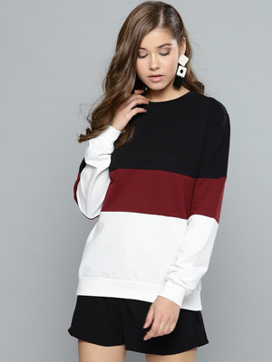 HARPA Full Sleeve Solid Women Sweatshirt