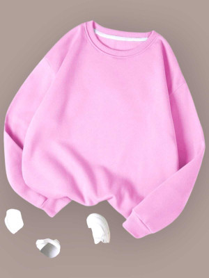 FAISALGARMENT Full Sleeve Solid Women Sweatshirt
