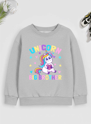 Kids Craft Full Sleeve Self Design Girls Reversible Sweatshirt