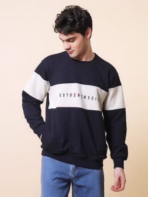 SILVANUS Full Sleeve Color Block Men Sweatshirt
