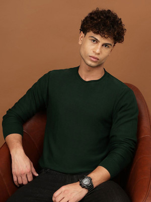 SPOWEARY Full Sleeve Solid Men Sweatshirt
