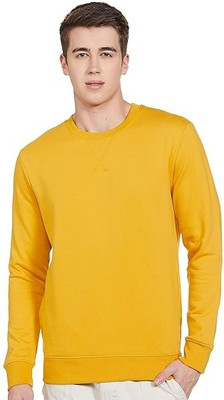 ERAWORLD Full Sleeve Solid Men Sweatshirt