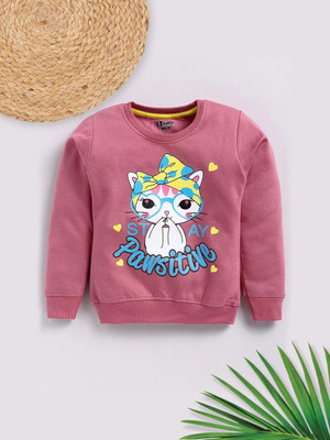 ETEENZ Full Sleeve Graphic Print Girls Sweatshirt