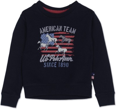 U.S. POLO ASSN. Full Sleeve Printed Baby Boys Sweatshirt