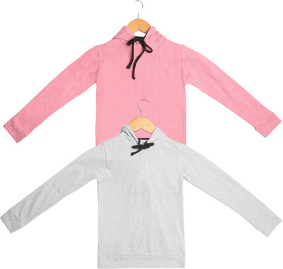 DIAZ Full Sleeve Solid Boys & Girls Sweatshirt