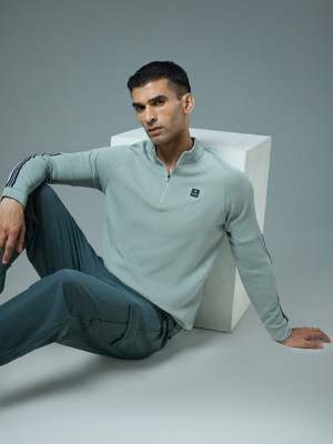 TECHNOSPORT Full Sleeve Solid Men Sweatshirt