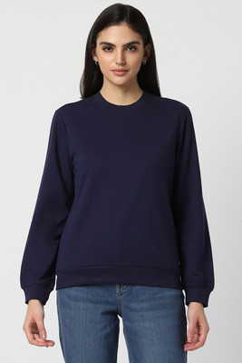VAN HEUSEN Full Sleeve Solid Women Sweatshirt