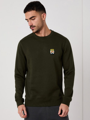 Wildcraft Full Sleeve Solid Men Sweatshirt