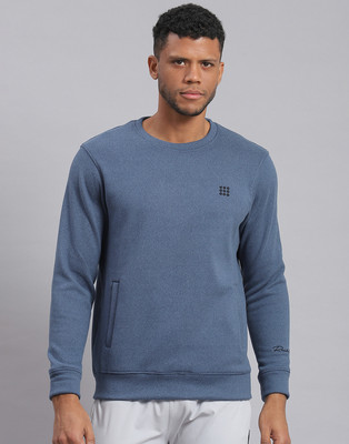 Rock.it Full Sleeve Solid Men Sweatshirt