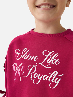 JUNIORS by Babyshop Full Sleeve Printed Girls Sweatshirt