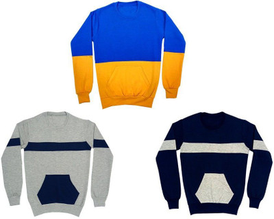AE Trends Full Sleeve Color Block Boys Sweatshirt