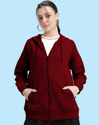 AUSK Full Sleeve Solid Women Sweatshirt