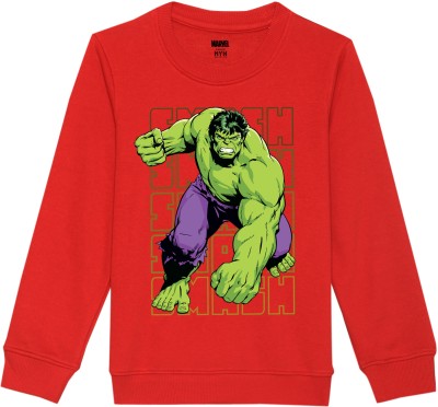 Marvel by Wear Your Mind Full Sleeve Graphic Print Boys Sweatshirt