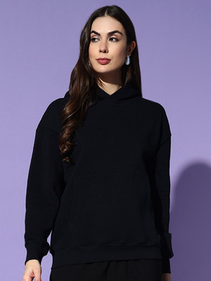 Timyka Full Sleeve Solid Women Sweatshirt