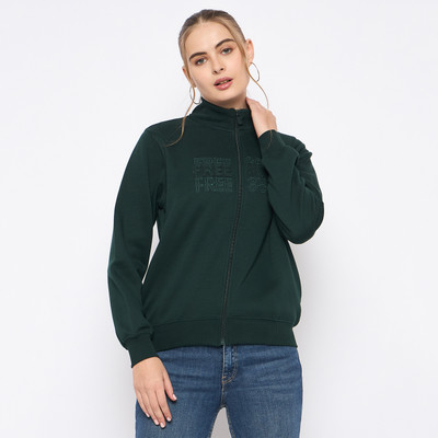 MADAME Full Sleeve Embroidered Women Sweatshirt