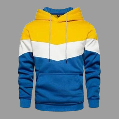 TOROLY Full Sleeve Color Block Men Sweatshirt