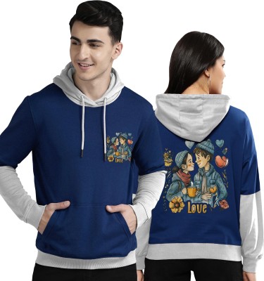 Twinny Zone Full Sleeve Solid Couple Sweatshirt