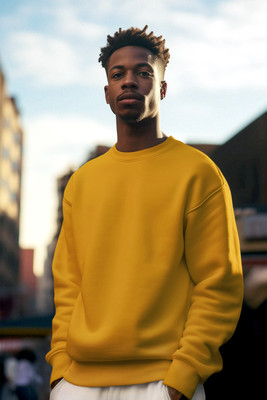 COLOR CAPITAL Full Sleeve Solid Men & Women Sweatshirt