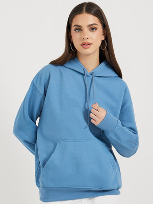 PickPok Full Sleeve Solid Women Sweatshirt