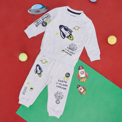 Pantaloons Baby Full Sleeve Printed Baby Boys Sweatshirt