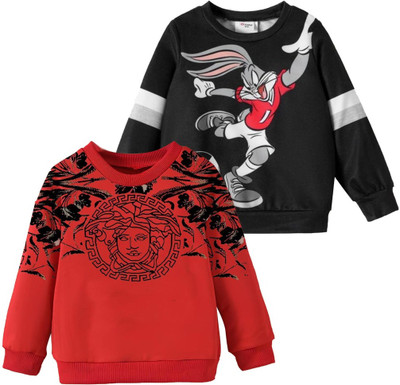 DOODEEKIDS Full Sleeve Printed Baby Boys & Baby Girls Sweatshirt