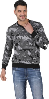 HILFIRE REGION Full Sleeve Self Design, Printed Men Sweatshirt