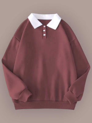 Faisalgarments Full Sleeve Solid Women Sweatshirt