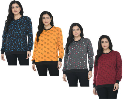 MTI FASHIONS Full Sleeve Printed Women Sweatshirt