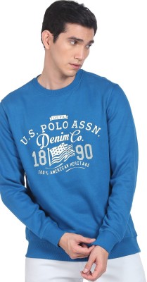 U.S. POLO ASSN. Full Sleeve Printed Men Sweatshirt