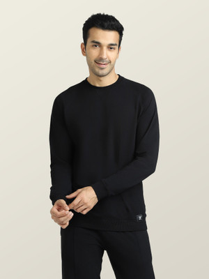XYXX Full Sleeve Solid Men Sweatshirt