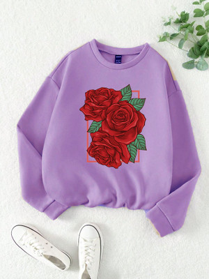 BLUE MOTH Full Sleeve Graphic Print Women Sweatshirt