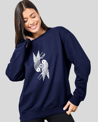 AUSK Full Sleeve Printed Women Sweatshirt