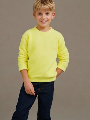 Cherry Crumble by Nitt Hyman Full Sleeve Solid Boys & Girls Sweatshirt