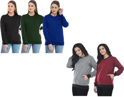 KAVYA Full Sleeve Printed Women Sweatshirt