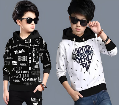 LilBits Full Sleeve Graphic Print Boys Sweatshirt