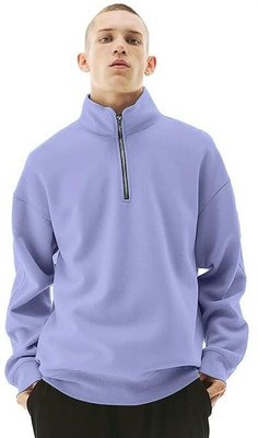 ADIXUS Full Sleeve Solid Men Sweatshirt