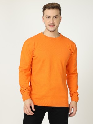 U&K Fashions Full Sleeve Solid Men Sweatshirt